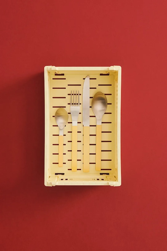 HAY pudełko do przechowywania Colour Crate S / 10,5 x 17 x 26,5 cm AB634.A601.AB86 żółty AA00