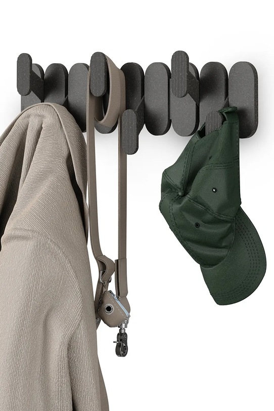 Salon i sypialnia Umbra wieszak ścienny Tempo 16 x 47 x 6 cm 1022941.040 czarny