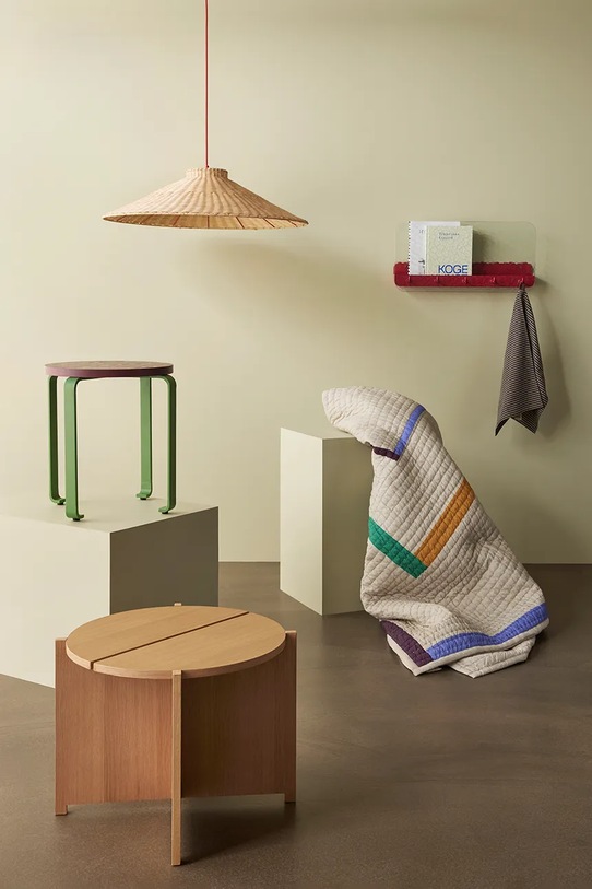 Hübsch półka ścienna Shack 60 x 13 x 30 cm 021604 bordowy AA00