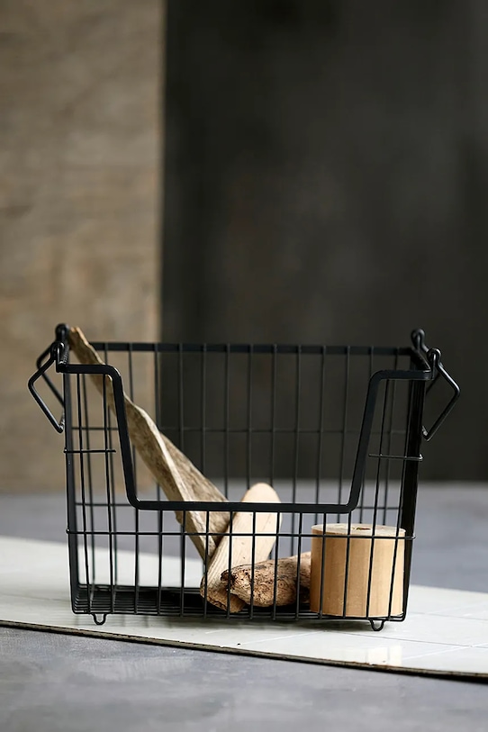 House Doctor kosz dekoracyjny HDTaw 32 x 23,5 x 27 cm 208051001 czarny AA00