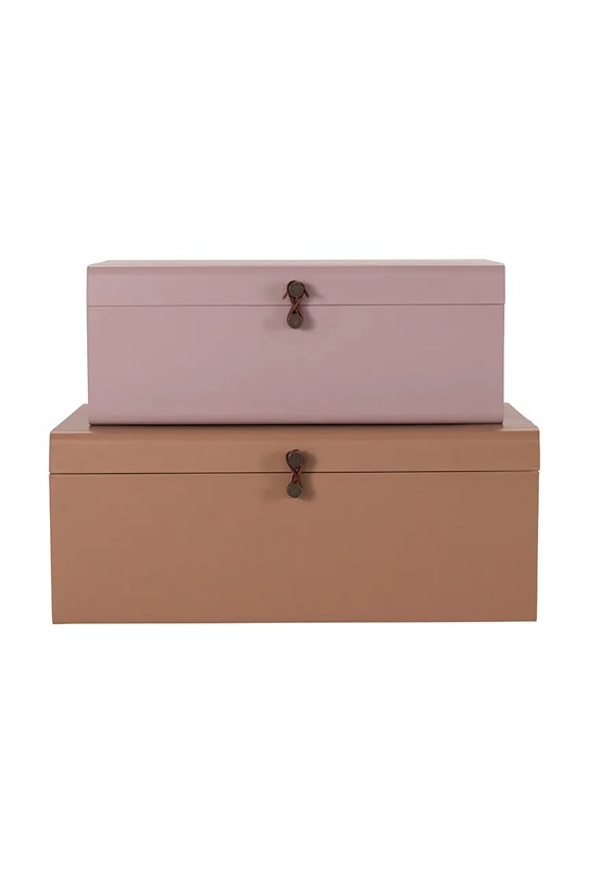 House Doctor zestaw pudełek do przechowywania HDMetal 52 x 26 x 20 / 60 x 36 x 24 cm 2-pack multicolor 209310703