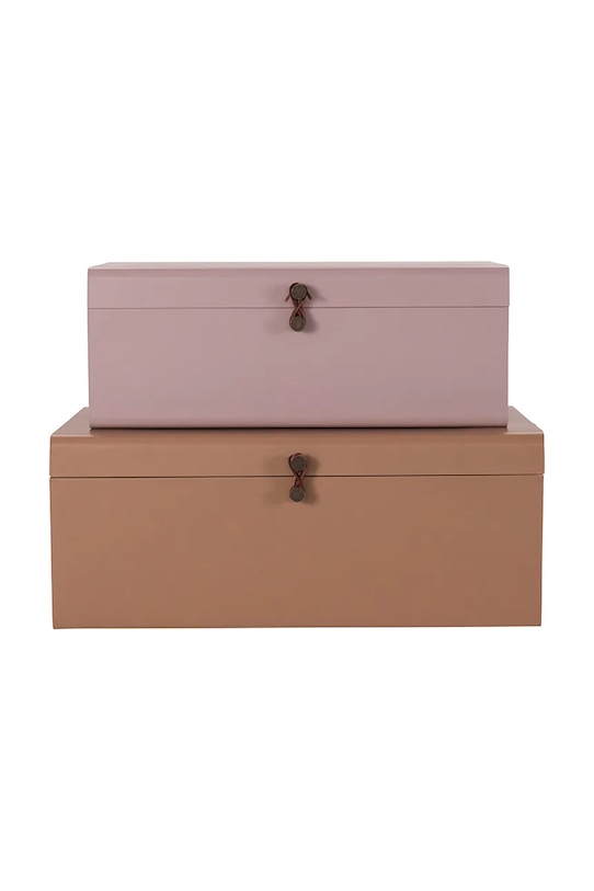 House Doctor zestaw pudełek do przechowywania HDMetal 52 x 26 x 20 / 60 x 36 x 24 cm 2-pack multicolor 209310703