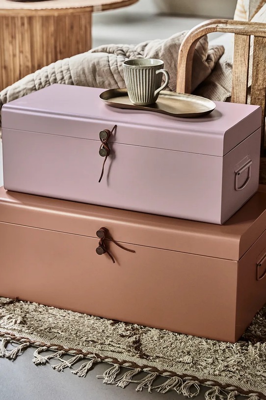 House Doctor zestaw pudełek do przechowywania HDMetal 52 x 26 x 20 / 60 x 36 x 24 cm 2-pack 209310703 multicolor AA00