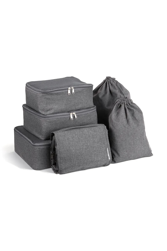 Bigso Box of Sweden zestaw organizerów podróżnych Travel Collection 6-pack szary 992PS0124A6.99