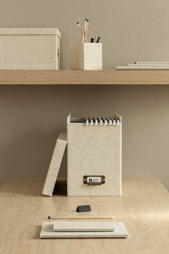 Кутия за документи Bigso Box of Sweden Johan 18,5 x 35 x 27 cm бежов 9441N6073.99