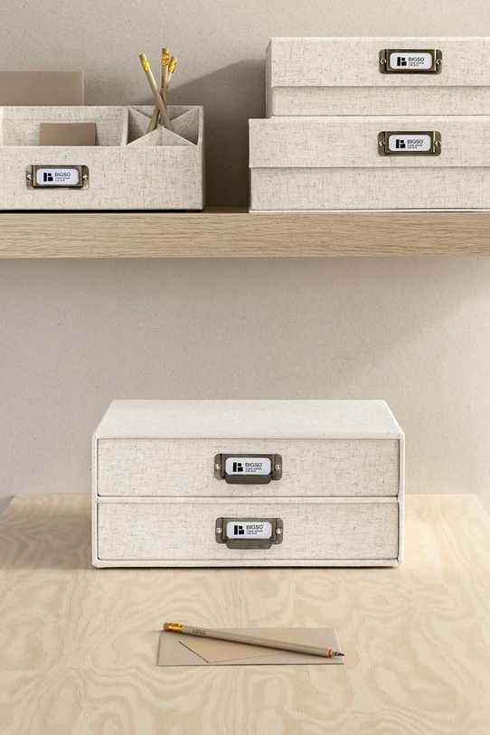 Bigso Box of Sweden organizer na biurko Birger 33 x 25,5 x 14,5 cm beżowy 9431N6073.99