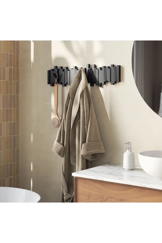 Umbra wieszak ścienny 72 x 18cm czarny 1023536.040