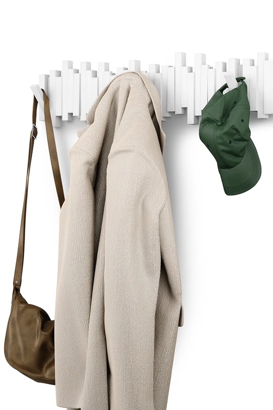 Salon i sypialnia Umbra wieszak ścienny 72 x 18 cm 1023536.660 biały