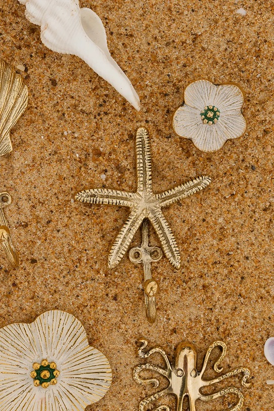 Obývacia izba a spálňa Nástenný vešiak Doing Goods Sienna 13 x 9 x 4 cm 1.10.10.090.923.5 žltá