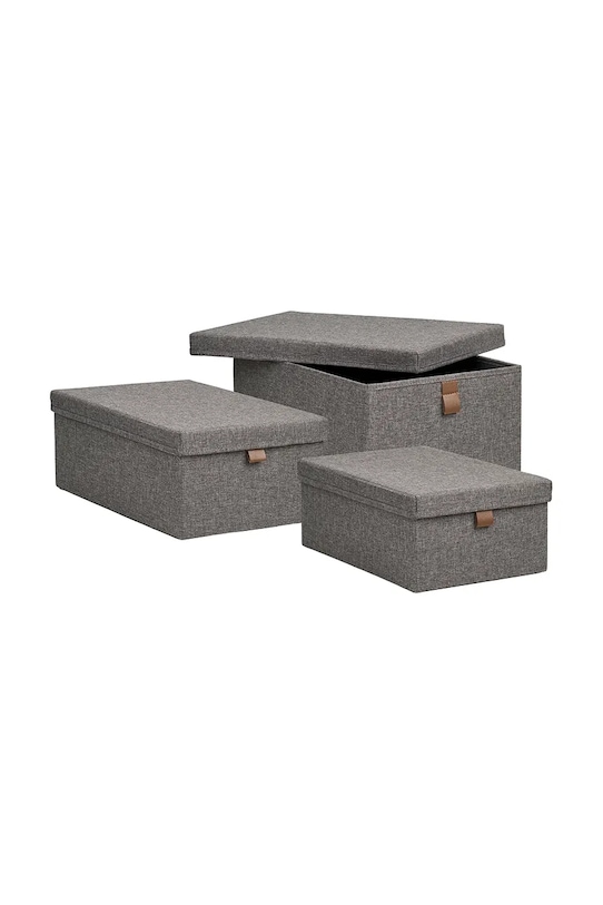 House Nordic zestaw pudełek do przechowywania Noto 3-pack 4401573 szary AA00
