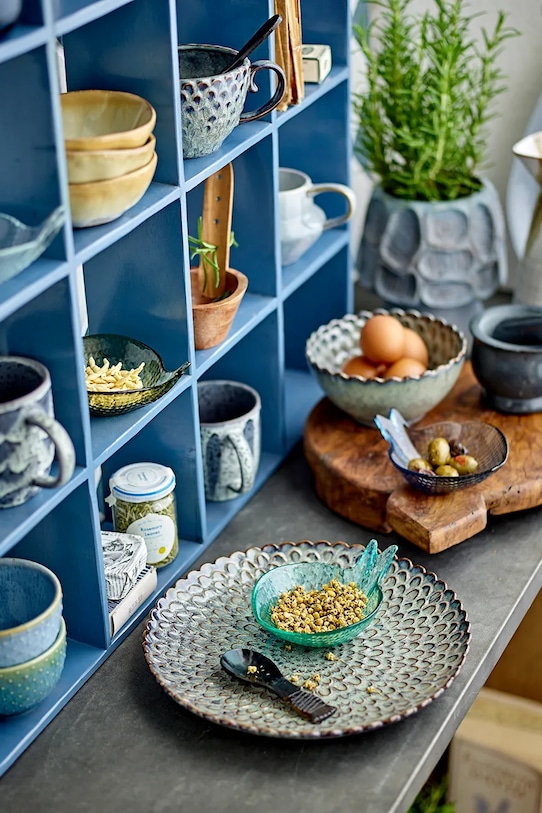 Bloomingville półka wisząca Bekka 70 x 70 x 10 cm 82065225 niebieski