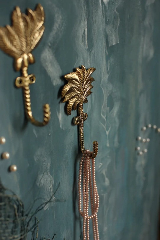 Doing Goods zestaw haczyków ściennych mosiężnych 12 x 7 x 0,5 cm 1.10.10.062.926.3