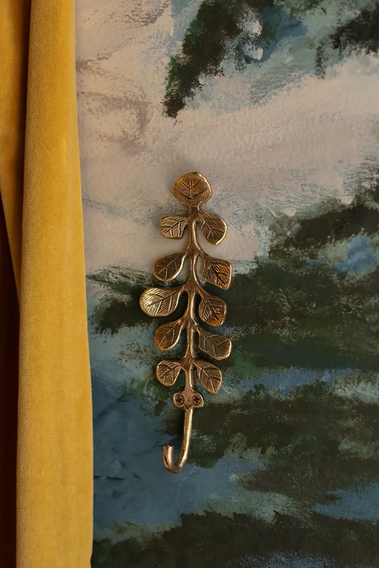 Doing Goods haczyk ścienny mosiężny 19,5 x 6,5 x 3,5 cm 1.10.10.076.099.5 żółty