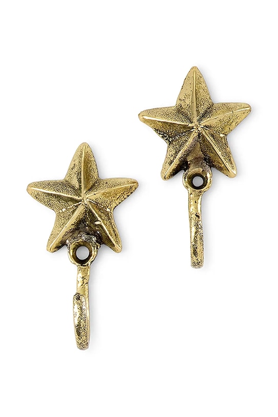 Doing Goods sada nástenných mosadzných háčikov 6,5 x 4 x 1 cm žltá 1.10.10.078.099.1