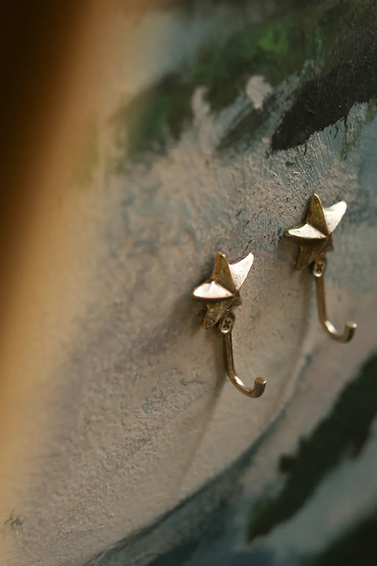 Doing Goods zestaw haczyków ściennych mosiężnych 6,5 x 4 x 1 cm żółty 1.10.10.078.099.1