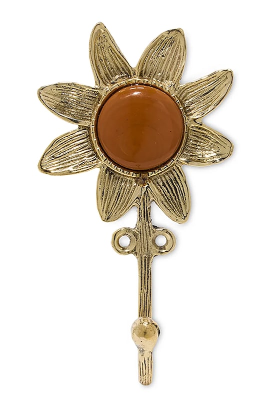 Doing Goods háčik nástenný mosadzný 13 x 7,5 x 3 cm žltá 1.10.10.084.099.3