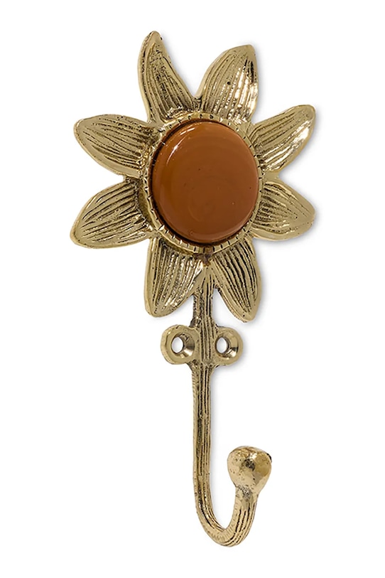 Doing Goods haczyk ścienny mosiężny 13 x 7,5 x 3 cm 1.10.10.084.099.3 żółty AA00