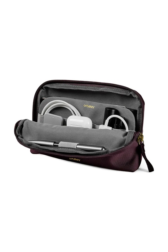 Orbitkey organizer do przechowywania z materiału tekstylnego WDP1.PLM.109 bordowy AA00