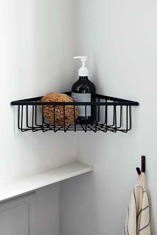 House Doctor półka ścienna ze stali nierdzewnej 26 x 9,5 cm czarny 205343012