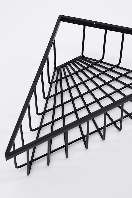 House Doctor półka ścienna ze stali nierdzewnej 26 x 9,5 cm 205343012 czarny AA00