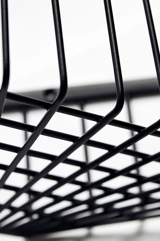 Salon i sypialnia House Doctor półka ścienna ze stali nierdzewnej 26 x 9,5 cm 205343012 czarny