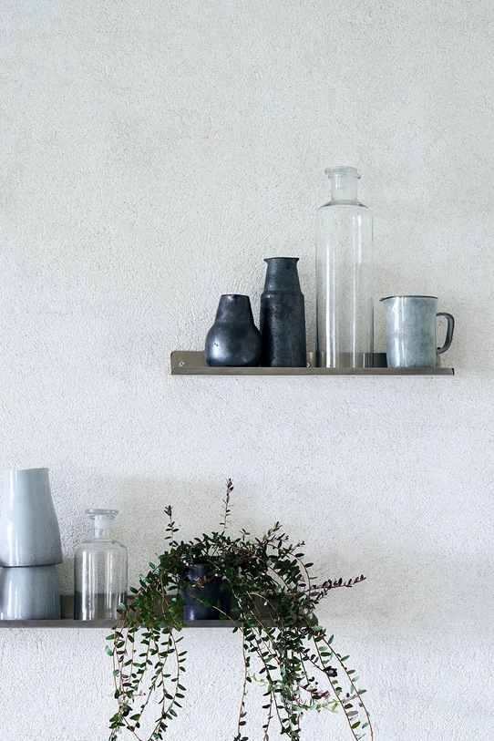 House Doctor półka ścienna z żelaza 43 x 11,5 x 4 cm 207241003 szary AA00