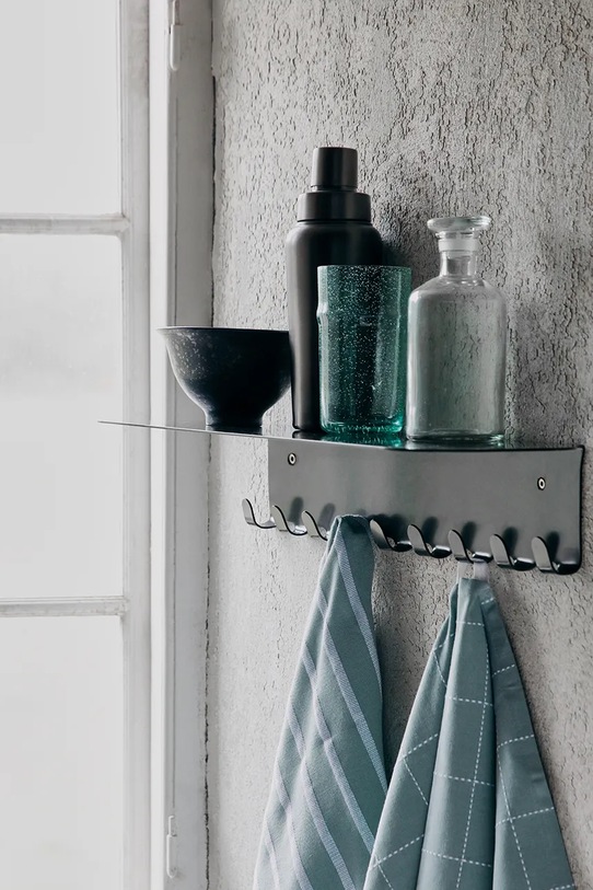 House Doctor Wieszak ścienny stalowy 60 x 18 cm 208580008 czarny AA00