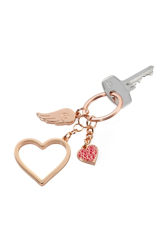 Troika brelok na klucze z metalu polerowanego 11 x 9,5 x 3,5 cm TRKR17.01.RG różowy AA00