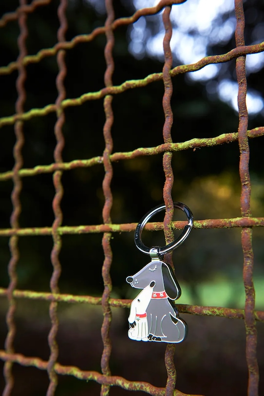 Salon i sypialnia Troika brelok na klucze z metalu polerowanego 7,6 x 3,5 x 1 cm TRKR18.05.BR multicolor