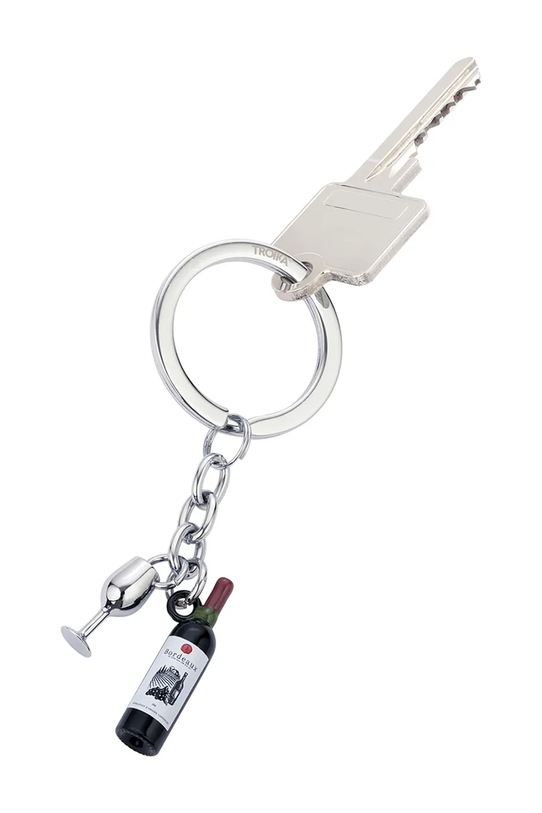 Troika brelok na klucze z metalu polerowanego 8,7 x 3,5 x 1 cm TRKR24.16.CH multicolor AA00