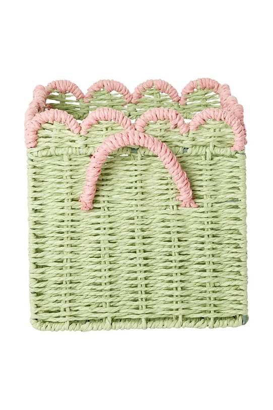 Rice kosz do przechowywania z papieru 20 x 20 x 20 cm zielony BSPAP.20G