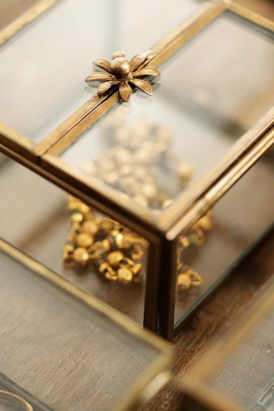 Madam Stoltz set elegantnih kutija za nakit od željeza zlatna PCH30247AB