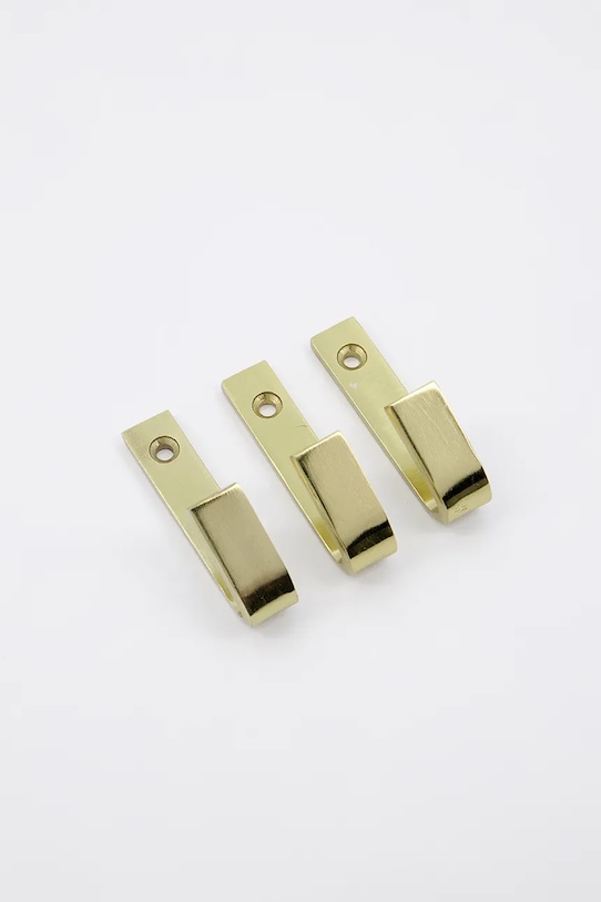 House Doctor zestaw haczyków ściennych ze stali nierdzewnej 7 x 1,5 cm 205343005 żółty AA00