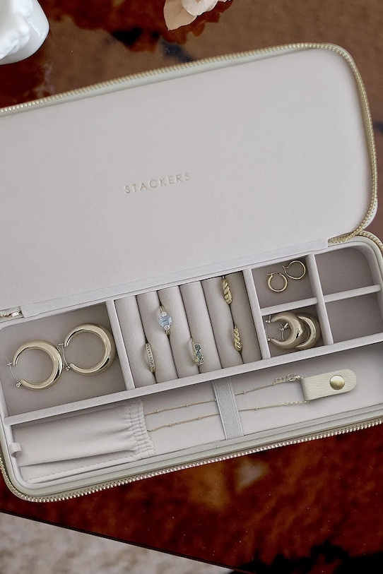 Stackers cutie de voiaj pentru bijuterii 75628 bej AA00