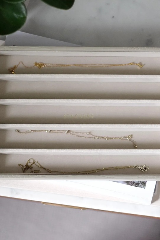 Living și dormitor Stackers organizator de bijuterii 74352 bej