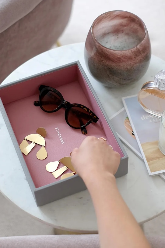 Living și dormitor Stackers organizator de bijuterii 73554 gri