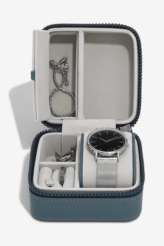 Cestovní krabička na šperky Stackers modrá 76401.