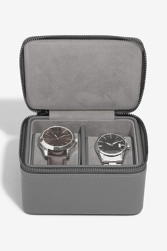 Stackers pudełko na zegarki podróżne szary 75686.