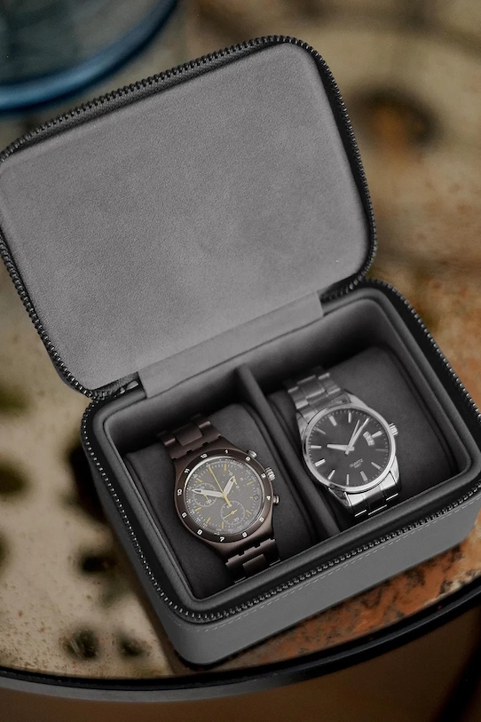 Stackers pudełko na zegarki podróżne szary 75686.