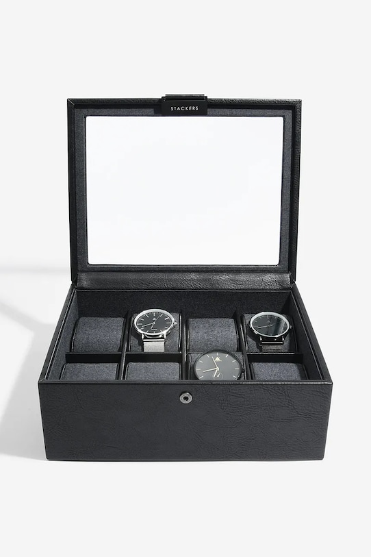 Box na hodinky Stackers čierna 75401