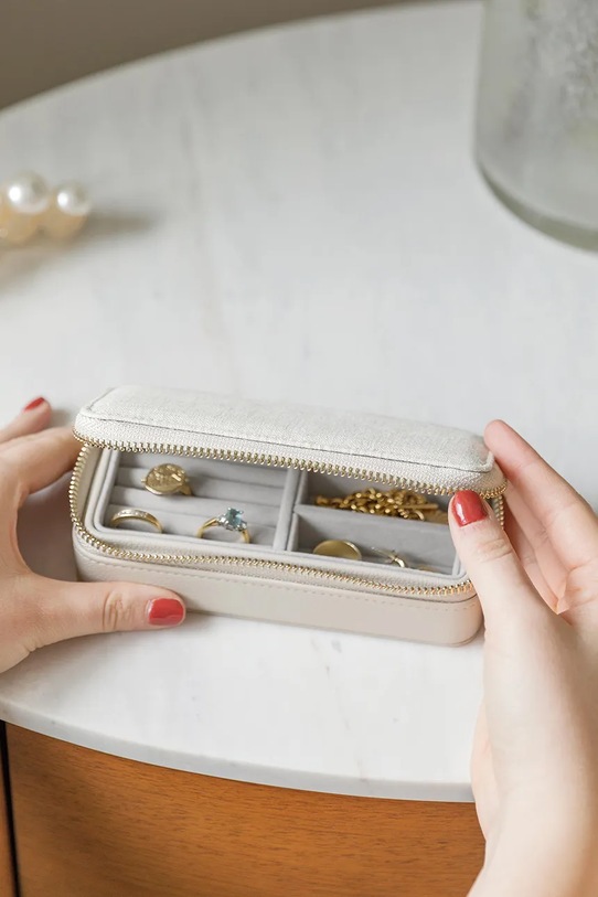 Stackers cutie de voiaj pentru bijuterii bej 76393