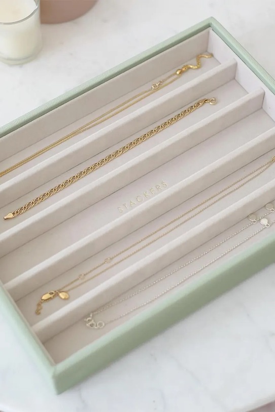 Living și dormitor Stackers organizator de bijuterii 0 74515 verde