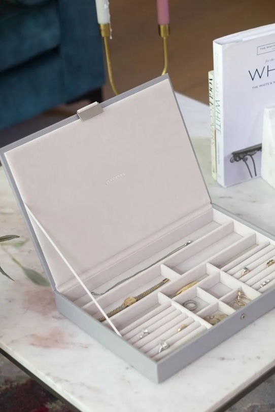 Living și dormitor Stackers cutie de bijuterii 0 74504 gri