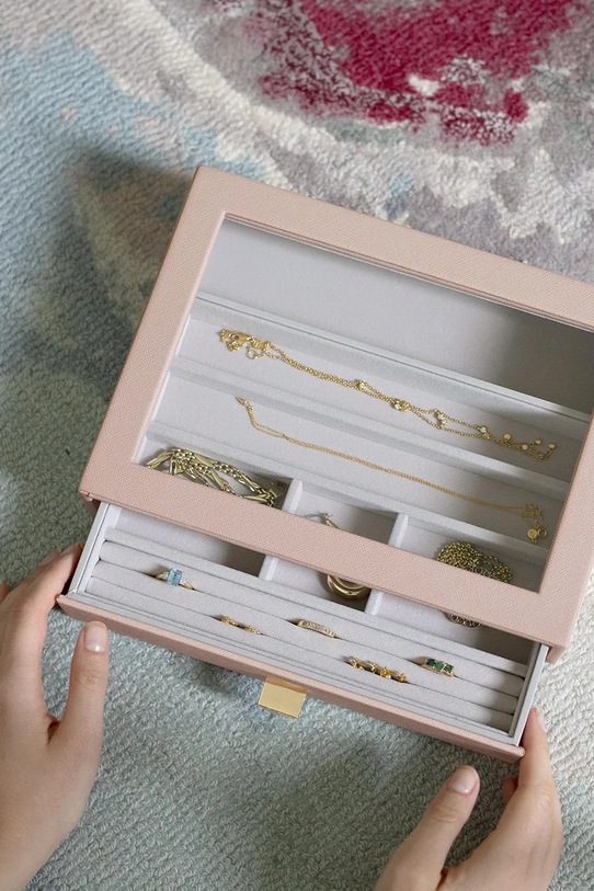 Stackers szkatułka na biżuterię 75783 różowy