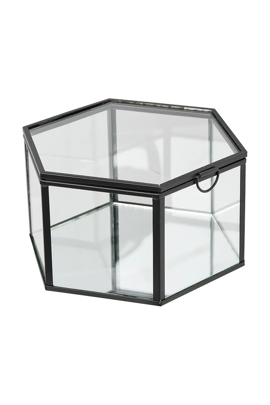 Salon i sypialnia House Nordic zestaw szkatułek na biżuterię ze szkła 4502030 transparentny