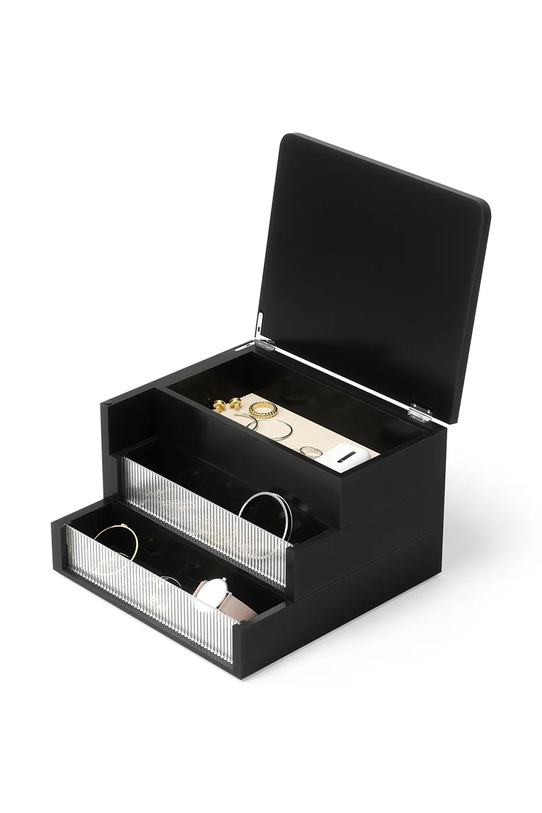 Salon i sypialnia Umbra szkatułka do przechowywania 24 x 24 x 15 cm 1023443.040 czarny