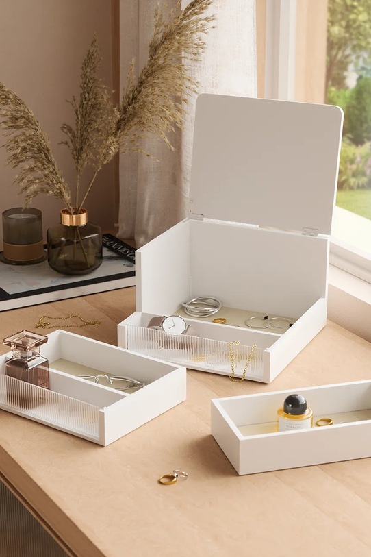 Umbra szkatułka do przechowywania 24 x 24 x 15 cm 1023443.660 biały