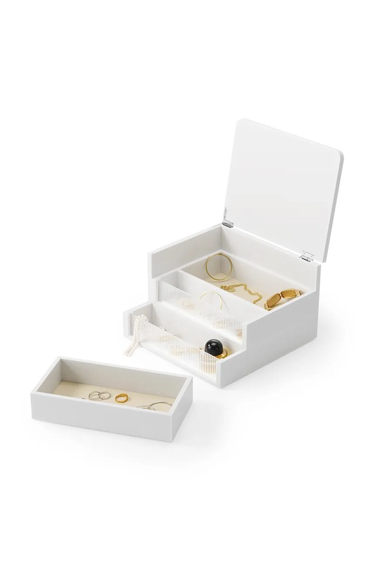 Salon i sypialnia Umbra szkatułka do przechowywania 24 x 24 x 15 cm 1023443.660 biały