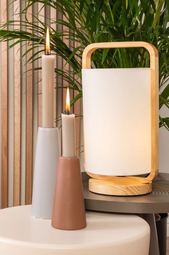 Leitmotiv lampa stołowa LM1935WH beżowy