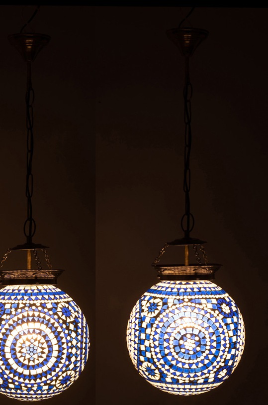 Salon i sypialnia J-Line zestaw lamp wiszących (2-pack) 20966. niebieski